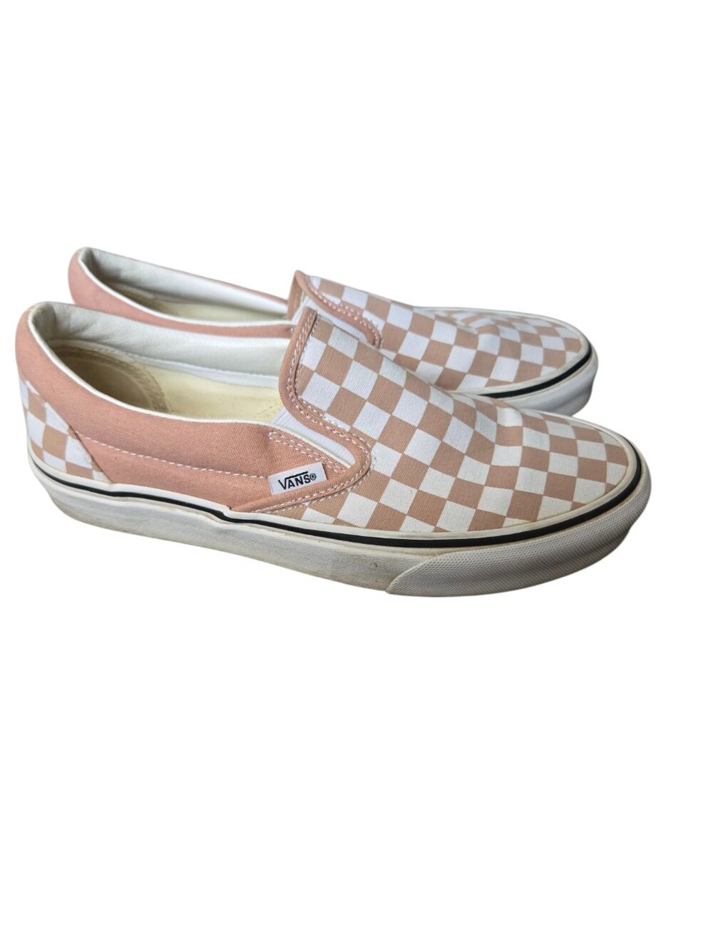 🌸 Vans Classic Slip-On Checkerboard Sneakers | Misty Rose | Women's 8.5 - Picture 1 of 13